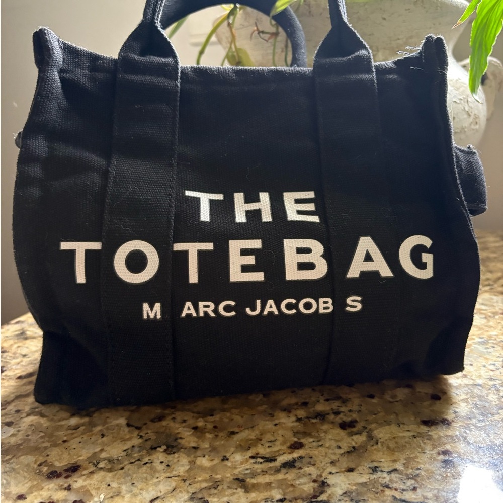 Marc Jacobs Black Canvas Tote Bag
